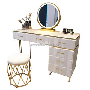 Coiffeuse de maquillage pour chambre à coucher avec miroir éclairé - Product Image 2