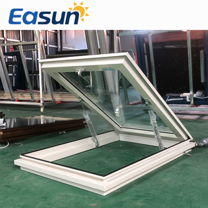 Fenêtre de toit verticale pliante moderne avec persiennes, cadre en alliage d'aluminium, ouverture à battant, protection contre les insectes, pour sous-sol, véranda, grenier, <span class=keywords><strong>manuelle</strong></span> - Product Image 5