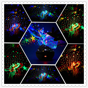 Projection <strong>Lamp</strong> Romantic Starry <strong>Star</strong> Rotating LED Projector <strong>Night</strong> Light Table <strong>Lamp</strong> for Children Room - Product Image 3