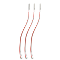 Sonde de température Pt100 en acier inoxydable de qualité alimentaire à quatre fils personnalisable, 200 mm, OEM ODM, certifiée ISO9001, 0,15-0,3%