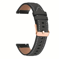 Bracelet de montre intelligente pour femme en cuir synthétique 18 mm/20 mm, design boucle sport, boucle à ardillon pour remplacement de montre intelligente MI