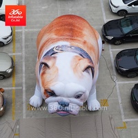 Fabricant fournit une énorme publicité de haute qualité 6m mascotte gonflable personnalisée de dessin animé de chien