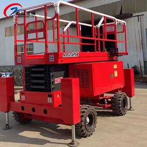 Platform Pengangkat Gunting Hidrolik Segala Medan 10m 16m Self Propelled Kapasitas Beban 300kg 500kg - Product Image 3