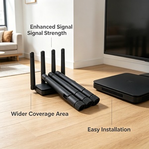 <span class=keywords><strong>Antena</strong></span> Externa Omnidireccional de 2.4GHz para <span class=keywords><strong>Celular</strong></span> y Wifi, Tipo Vertical de Goma, Personalizada de Fábrica, 2400-2500MHz - Product Image 4