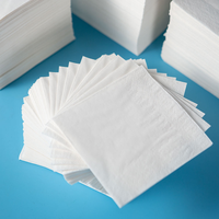 Fabrication de serviettes en papier de luxe personnalisées, hautement absorbantes, douces, écologiques, en papier Airlaid avec logo