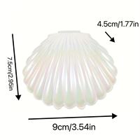 Décoration de gâteau la plus vendue, directement de l'usine, boîte à dragées créative en forme de coquillage blanc nacré pour cadeaux DIY, fêtes et tombolas