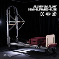 Plataforma de Aluminio Industrial para Pilates, Reposapiés Acolchado Ajustable, para Alineación de Postura en Estudio