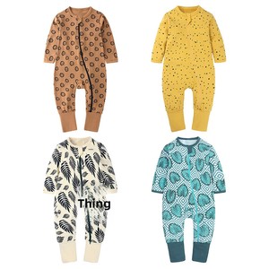 Body per Neonati Unisex in Morbido Cotone di Bambù, Manica Lunga, Leggero, Primaverile, con Cerniera YKK per Uso Quotidiano Casual - Product Image 3
