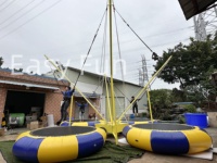 EASYFUN Prix abordable Manège de parc d'attractions et de foire, Trampoline Euro Bungee à saut 4-en-1 à vendre