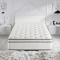 Matelas emballé sous vide en mousse à mémoire de forme King Size dans une boîte matelas à ressorts ensachés Hotel Bonnel Euro Top Roll up Twin Queen Matelas à ressorts
