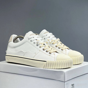 Zapatos Deportivos de Lujo para Hombre y Mujer, con Cordones y Diseño Deportivo, Suela de Goma Blanca, Entresuela Acolchada, Antideslizantes, de Cuero Genuino - Product Image 3