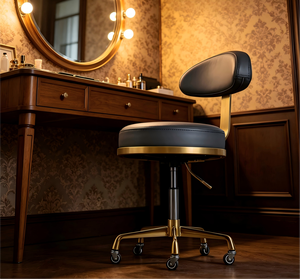 Chaise de manucure et de beauté <span class=keywords><strong>en</strong></span> métal à double coussin moelleux, réglable <span class=keywords><strong>en</strong></span> hauteur, pour salon de beauté et de manucure – Nouveauté très prisée - Product Image 2