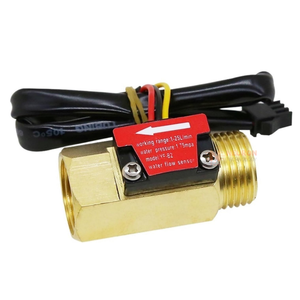 Đồng thau Cảm biến lưu lượng nước hội trường hiệu ứng YF-B1 B2 B3 B4 B5 B6 B7 B8 B9 B10 DN32-T HVAC Máy nước nóng đồng hồ đo chất lỏng - Product Image 4