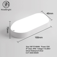 Lampe murale LED extérieure 10W lumineuse, prix usine, en PP blanc, étanche IP65, éclairage d'angle pour couloir/jardin/cour, garantie 2 ans
