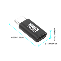Adaptor Extender USB C, lurus 20Gbps 100W kabel ekstensi tipe-c profil rendah Thunderbolt pria ke wanita untuk perangkat USB-C