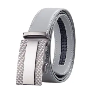 Ceinture en cuir véritable pour homme, boucle automatique, joli piste, de luxe