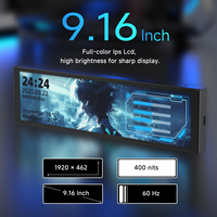 Écran auxiliaire AJAZZ NKP02 9,16 pouces IPS pour la surveillance des données matérielles du PC en temps réel, boîtier en alliage d'aluminium pour modding de boîtier de bureau