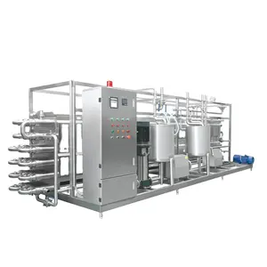 Stainless Steel Ultra-High Temperature Pasteurization Machine For Juice Milk Drink Fruit Beverage Yogurt