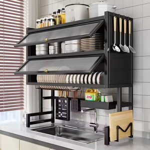 Estante versátil de hierro para fregadero de cocina, escurridor de platos, vajilla para el hogar, cuencos, platos, caja de almacenamiento, organizador de baño, Herramientas de limpieza - Product Image 2