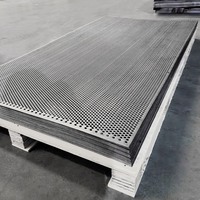 Tôle décorative perforée en aluminium DXR 2 mm, motif nid d'abeille triangulaire, panneau à trous décalés pour façade, plafond et écran