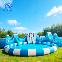 Grande piscine gonflable pour le monde des glaces et de la neige, équipement de parc aquatique pour enfants, piscine de jeu