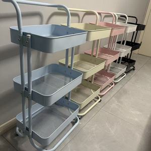 Most Popular Modern Multi-Functional Nail <b>Cart</b> Storage Rack SPA Salon Beauty Trolley in Stainless Steel for Living Room - Product Image 6