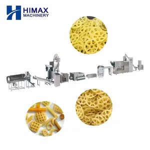 different shapes Fully automatic long performance 3d pellet snack food extruder machine slanty processing line