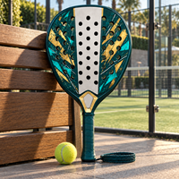 Raquette de beach tennis personnalisée de marque renommée en fibre de carbone 18K TR0035 Dureté du noyau 15-17 One Wish Willow