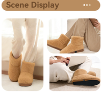 Bottes de massage chauffantes électriques, 3 niveaux de chaleur, chauffe-pieds doux en polaire pour femmes et hommes, soulagement de la fatigue à domicile et au bureau
