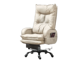 Chaise de patron peut s'allonger Massage moderne ergonomique en cuir synthétique confortable chaise de bureau sédentaire chaise d'ordinateur en gros