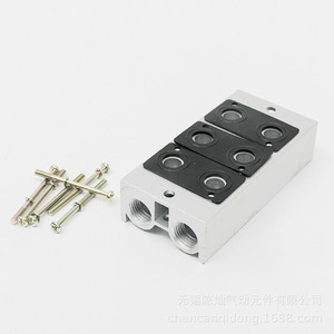 ฐานวาล์วโซลินอยด์รุ่น Canh 3V ซีรีส์ ทำจากอะลูมิเนียม สำหรับระบบลม - Product Image 2