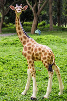 Statues de girafe réalistes K461, décoration de jardin extérieur, art réaliste en 3D, sculptures de faune sauvage, œuvres d'art pour zoo, parc, paysage