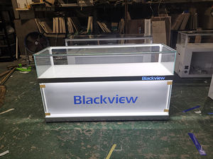 Comptoir en verre trempé de magasin de téléphone avec lumière LED avec propre LOGO, comptoir en verre de magasin de téléphone portable de conception spéciale <span class=keywords><strong>bon</strong></span> <span class=keywords><strong>marché</strong></span> - Product Image 3