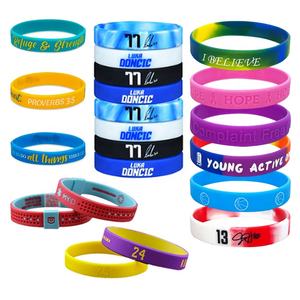 Pulsera de Silicona Personalizada con Logotipo del Fabricante, Pulsera de Goma con Inyección de Tinta, Regalos Promocionales Empresariales - Product Image 1