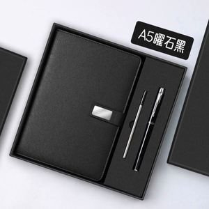Custom Luxury Business Gift Set Exquisite Silk Screen Printed PU Leather Journal Notebook Logo Thermos <b>Cup</b> Pen with Gift Box - Product Image 6