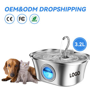 Dispensador de Agua para Mascotas de 3.2L con Carcasa de Acero Inoxidable, Fuente de Agua Inteligente con Circulación Automática y Ventana en Forma de O - Product Image 1