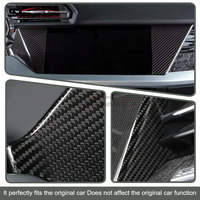 Pour Audi A3 S3 RS3 8Y 8.5Y 2020-2026, 4 pièces, uniquement pour conduite à gauche, garniture de tableau de bord en fibre de carbone véritable, accessoires de panneau intérieur à coller