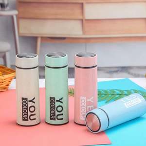 Bouteille d'eau en verre transparente 500 ml avec couvercle en plastique, style 2026, personnalisable avec logo, pour gym, extérieur, jus, boissons, enfants, usage décontracté, sport - Product Image 5