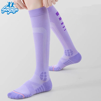 Chaussettes de Compression à Long Tube Personnalisé Professionnel Course à Pied Fantaisie Chaussette de Compression Fitness Cyclisme Badminton Chaussettes Sport