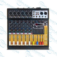 Console de mixage audio en gros avec système de sonorisation PA alimenté par Bluetooth pour scène, mariage, karaoké, bar
