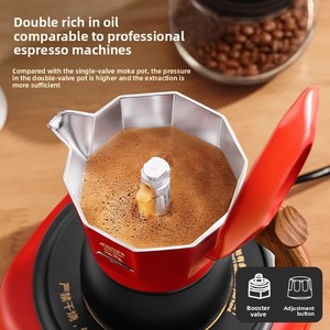 Đôi van Moka nồi hợp kim nhôm máy pha cà phê espresso di động thiết bị máy pha cà phê Espresso cầm tay máy pha cà phê - Product Image 2