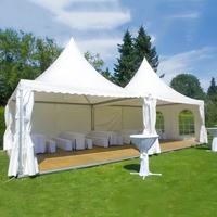 Tentes Foerstine sur Mesure en Alliage d'Aluminium, Tente de Mariage, Tente de Réception, Chapiteau de Luxe à Pignon pour Événements Glamping, 10x20 m