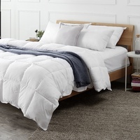Couette 100% Coton avec Rembourrage en Polyester Moelleux, Légère, Chaude et Respirante, pour Hôtel et Maison, Toutes Saisons