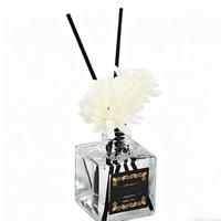 Diffuseur d'ambiance sans flamme en rotin, parfum longue durée (120-180 jours) pour chambre, salle de bain et salon