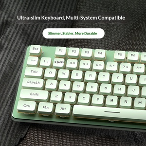 Wired Membrane Keyboard Floating 104 <b>Keys</b> Silent Keyboard Gaming Office Computer Peripherals Wholesale - Product Image 2