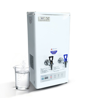 Distributeur d'eau chaude et froide entièrement automatique à double robinet, utilisé dans les salons de thé et les cafés.