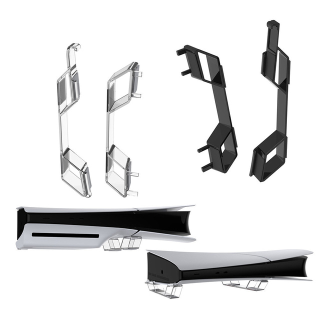 Simple Flat Horizontal Storage Rack for PS5 Digital & CD Version Console Holder with Bracket Game Accessories