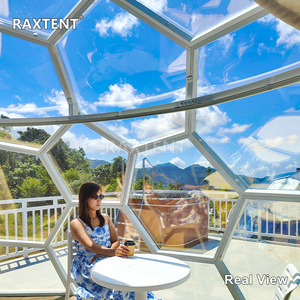 RAXTENT - Domo Geodésico Hexagonal de Vidrio de 6 Metros para Glamping, Instalación Rápida para Sitios de Campamento - Product Image 6