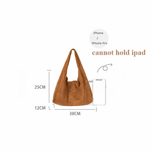 Nuevo Bolso de Mano Estilo Vintage Retro de Gamuza para Mujer, con Correa de Hombro Ajustable, Forro de Poliéster y Cierre de Broches - Product Image 2
