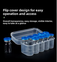 Flacons transparents en borosilicate stériles, étanches et antichoc de 3 ml, 5 ml, 7 ml, 10 ml, 12 ml, 20 ml, en matériaux recyclés durables